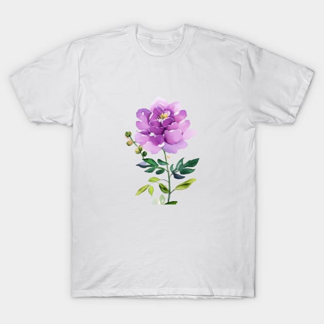 Beautiful Botanical Flower T-Shirt by Beastlykitty